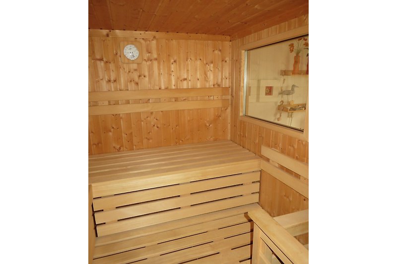 Sauna mit Fenster