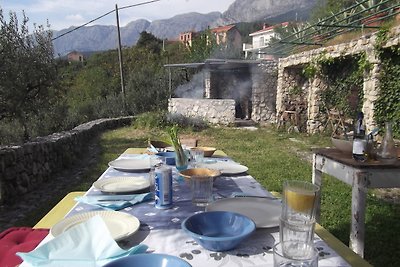 Casa di pietra Ante con vista mare