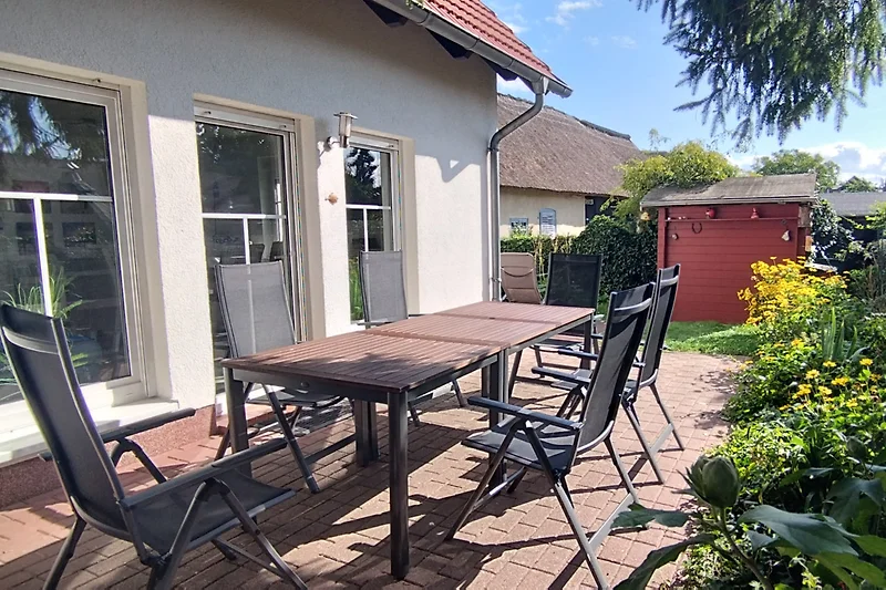 Blick auf die Terrasse