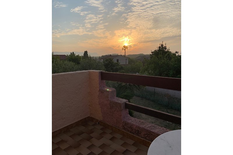 Blick vom Balkon