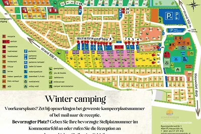Winter kampeerplaats