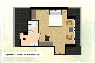 Komfort-Hotelzimmer für 2 Personen