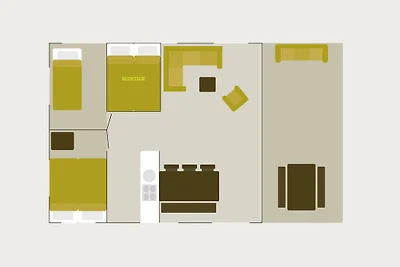 6-Personen-Safarihütte