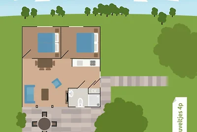 Bungalow Heuveltjes für 4 Personen
