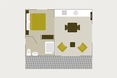 Hotel-Lodge für 2 + 2 Personen