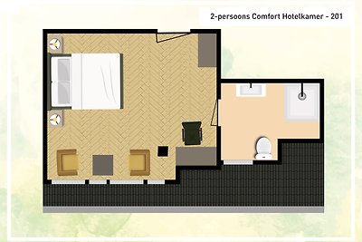 Komfort-Hotelzimmer für 2 Personen