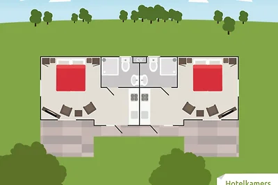 Hotelchalet für 2 + 2 Personen
