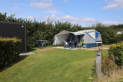 Campsite with private sanitary