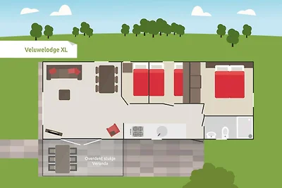 Kids Veluwelodge XL für 5 Personen mit privat...