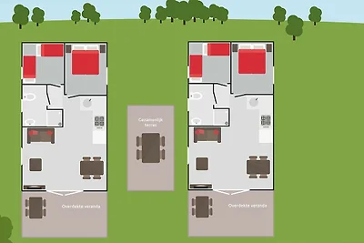4+4-Personen Veluwe-Lounge