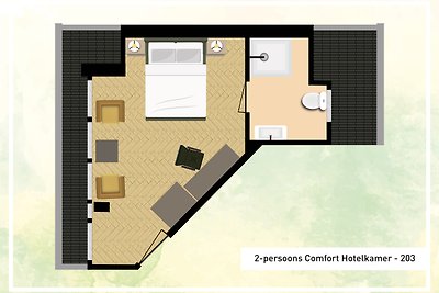 Komfort-Hotelzimmer für 2 Personen