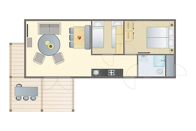 Beachlodge Deluxe | 2 bis 4 Personen