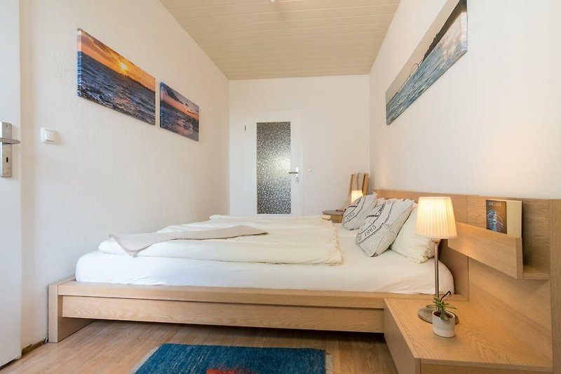 Schalfzimmer in der Ferienwohnung für 2 bis 4 Personen am Südstrand