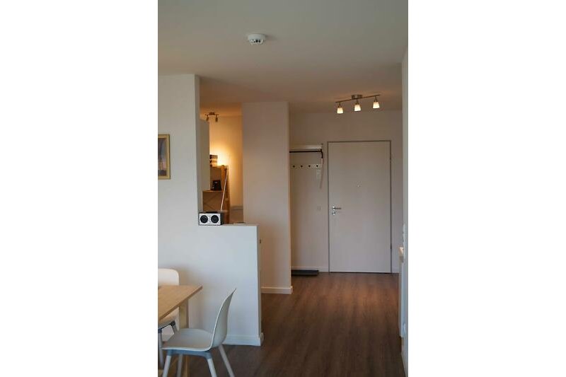Blick Richtung Eingang der Ferienwohnung in Burg auf Fehmarn