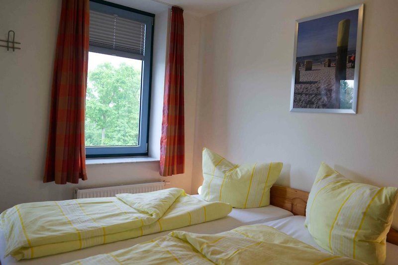 Doppelbett für 2 Personen in der Ferienwohnung auf Fehmarn in Burgtiefe