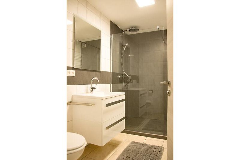 Bad mit WC und Dusche im EG