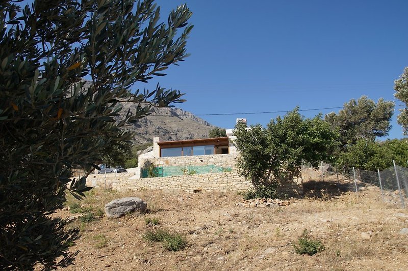 Haus Paximadi vom Olivengarten