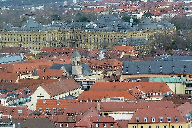 Blick zum Weltkulturerbe "Würzburger Residenz"
