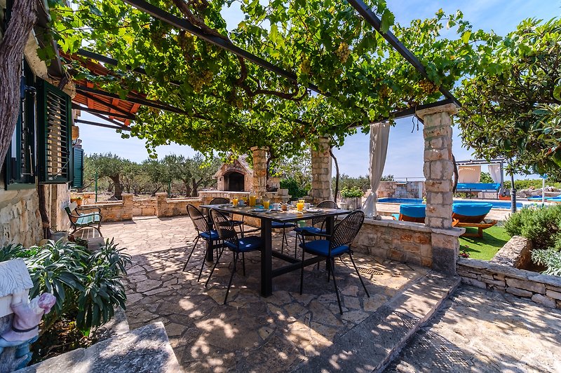 Terrace by the pool