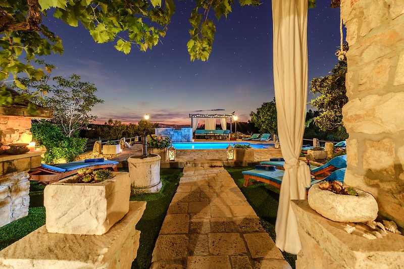 Pool at night