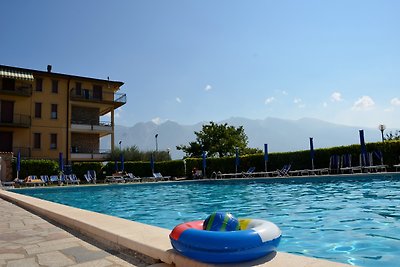 Ferienwohnung am Gardasee, Seeblick, Pool, Tennis