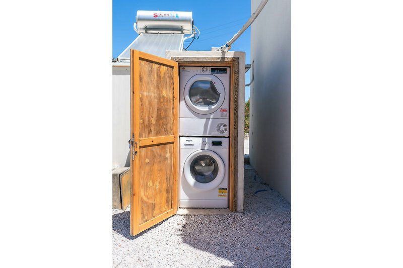 Washing machine & dryer for the guests