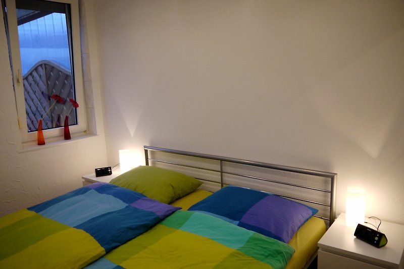 Schlafzimmer mit Doppelbett 180/200 cm, XXL Matratzen
