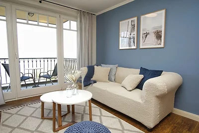 Haus am Meer FeWo06: Balkon,Meerblick, ruhige...