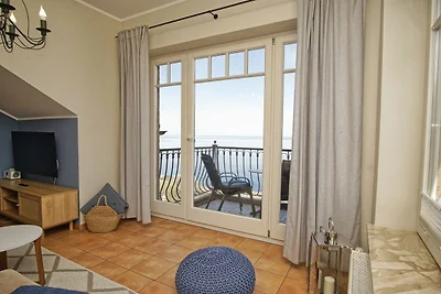 Haus am Meer FeWo12: Balkon,Meerblick, ruhige...