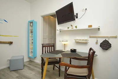 Haus Concordia FeWo13: Balkon, Boddenblick