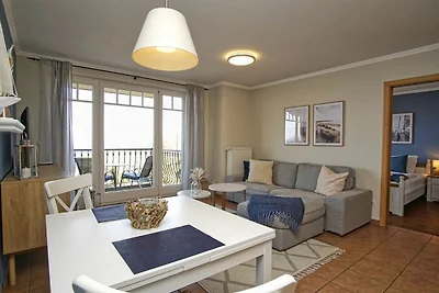 Haus am Meer FeWo03: Balkon,Meerblick, ruhige...