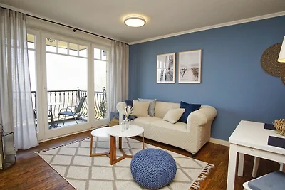 Haus am Meer FeWo06: Balkon,Meerblick, ruhige...