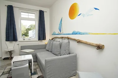 Haus Concordia FeWo13: Balkon, Boddenblick