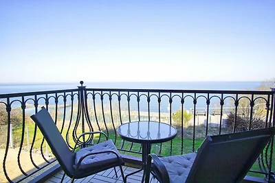 Haus am Meer FeWo01: Balkon,Meerblick, ruhige...