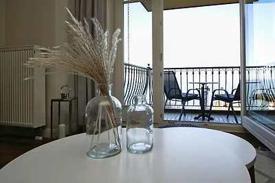 Haus am Meer FeWo02: Balkon,Meerblick, ruhige...