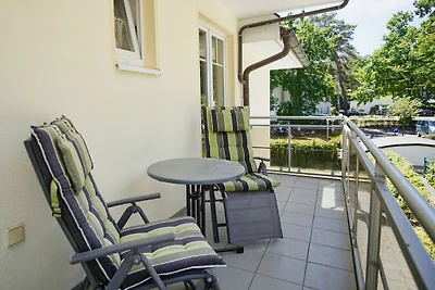 Haus am Kurpark FeWo12: 2Balkone,strandnah