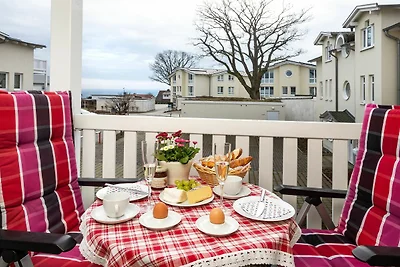 Meeresblick FeWo45: Balkon, Sauna, Schwimmbad