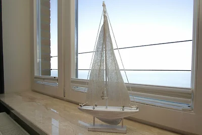 Haus am Meer FeWo02: Balkon,Meerblick, ruhige...