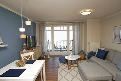 Haus am Meer FeWo07: Balkon,Meerblick, ruhige...