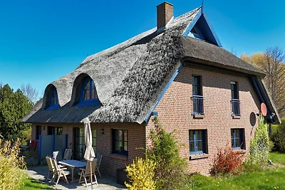 Reethaus Wiek Haus: Terrasse, Garten, Sauna