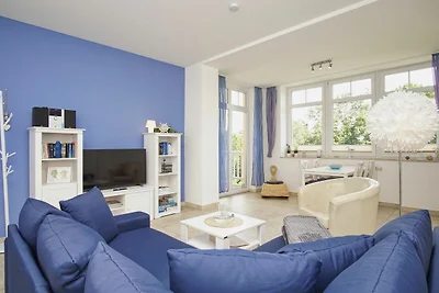 Villa Bergfrieden FeWo7: Balkon, Meerblick