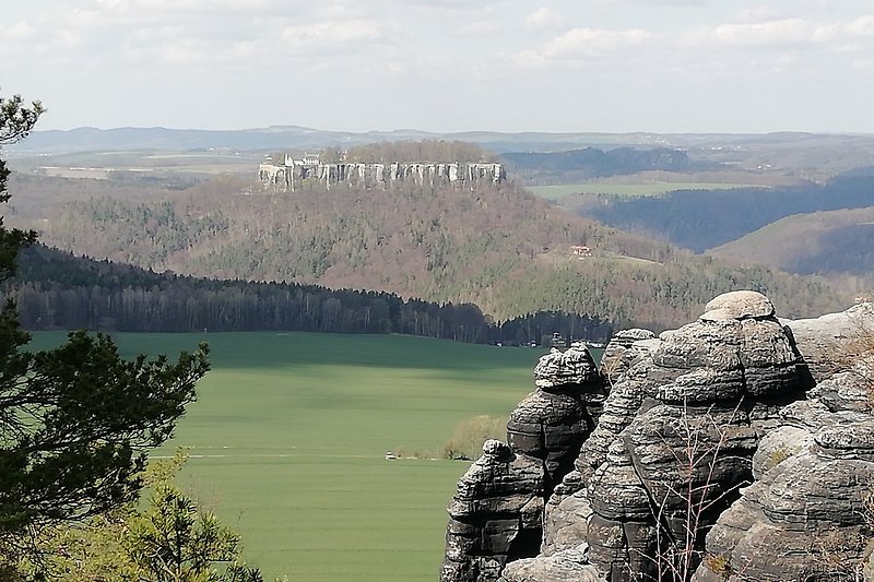 vom Pfaffenstein zur Festung Königstein