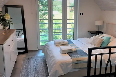 JW MAZURY Ferienhaus Czapla mitSteg