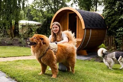 Wood Lodge Eco für vier Personen mit Hot Tub