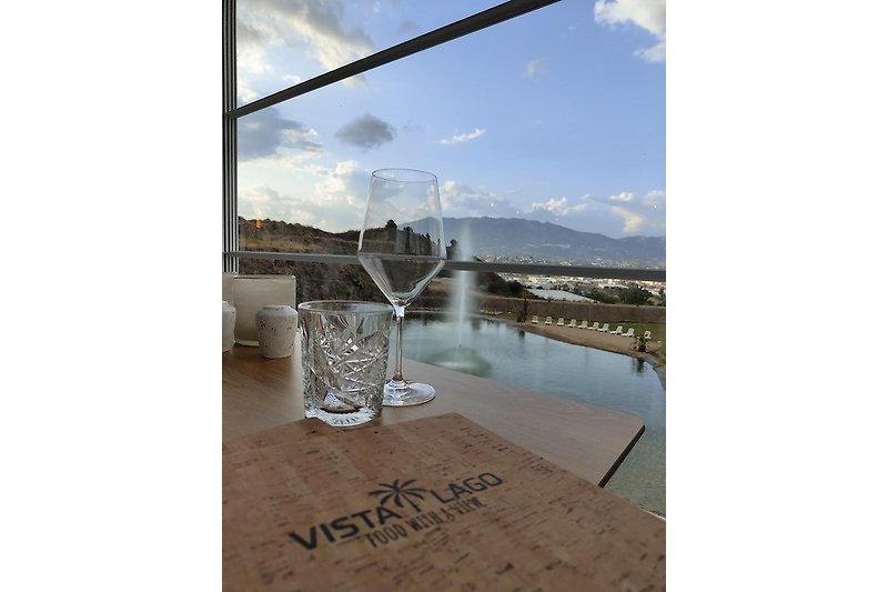Het uitzicht vanaf Vista Lago Restaurant
