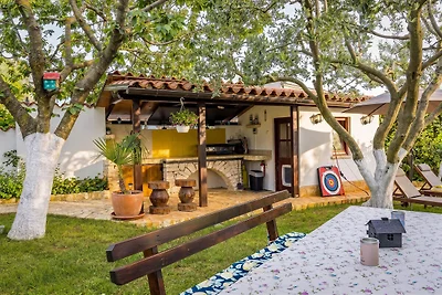 Familienapartment Stinjan mit Gartenblick