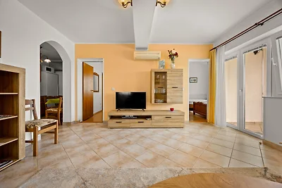 Familienapartment Stinjan mit Meerblick