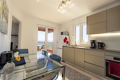 Rotes Haus Sv. Marina - Apartment mit Meerbli...