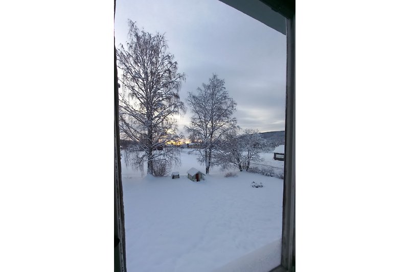Winterblick aus dem Gästezimmer