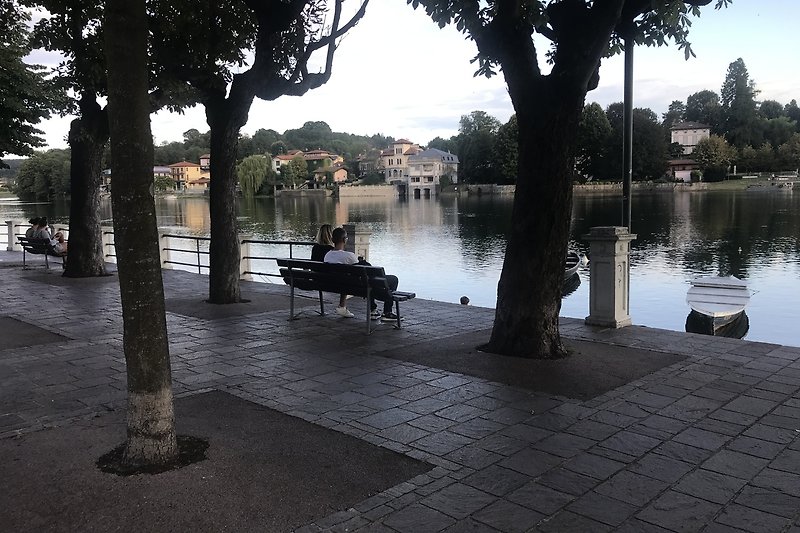 The charming river front at Sesto Calende